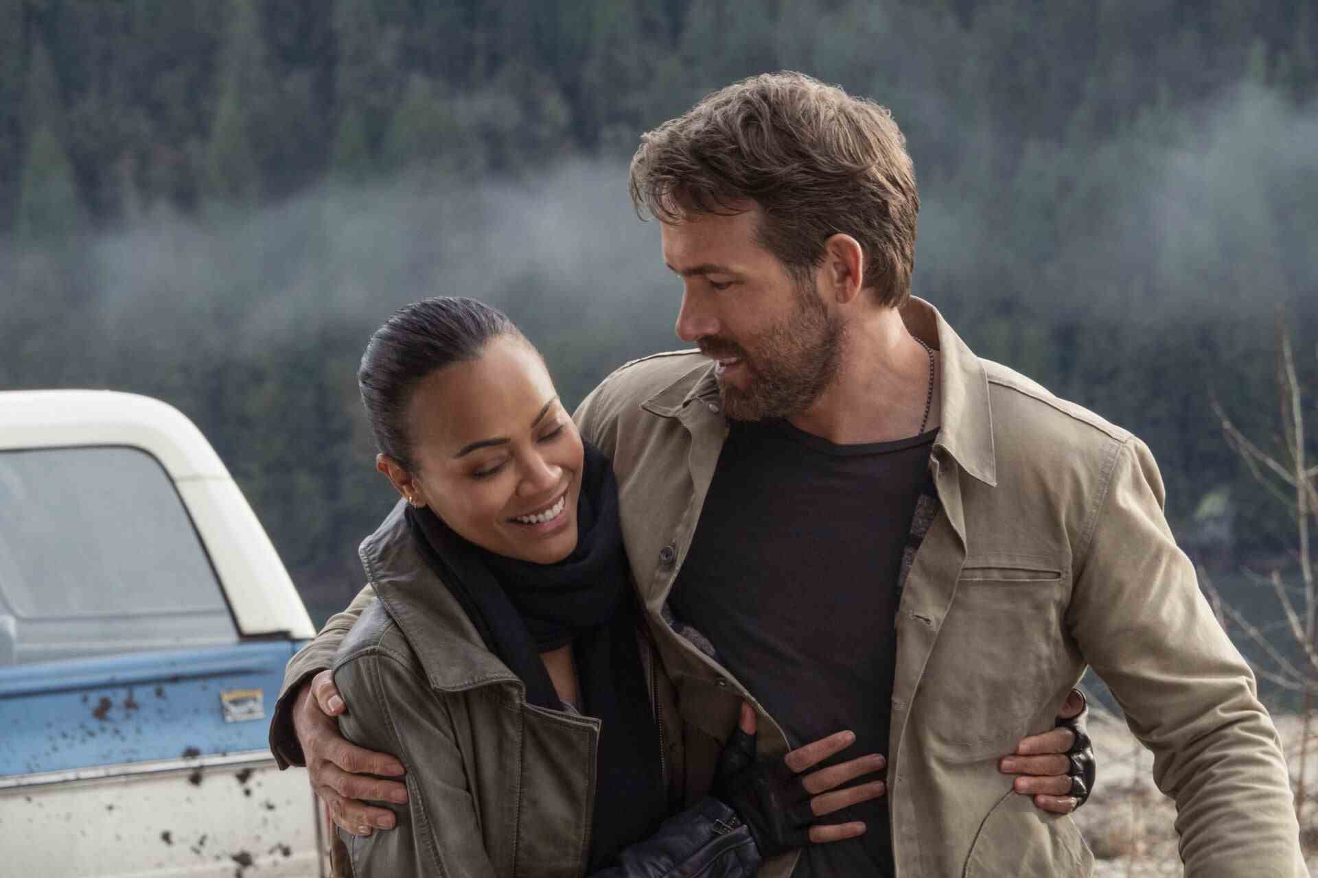 The Adam Project First Look Bilder Ryan Reynolds Zeitreise Zoe Saldana