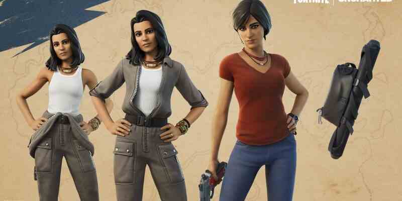 Nathan Drake und Chloe Frazer von Uncharted werden in Fortnite