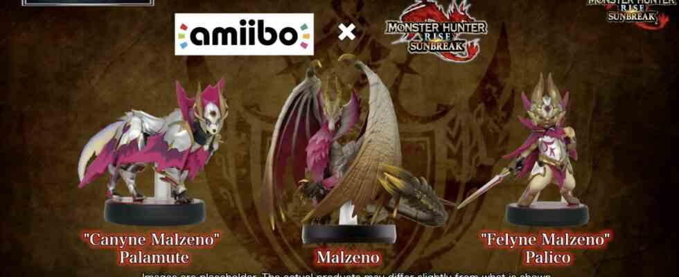 Erscheinungsdatum von Sunbreak Monster Amiibo enthuellt