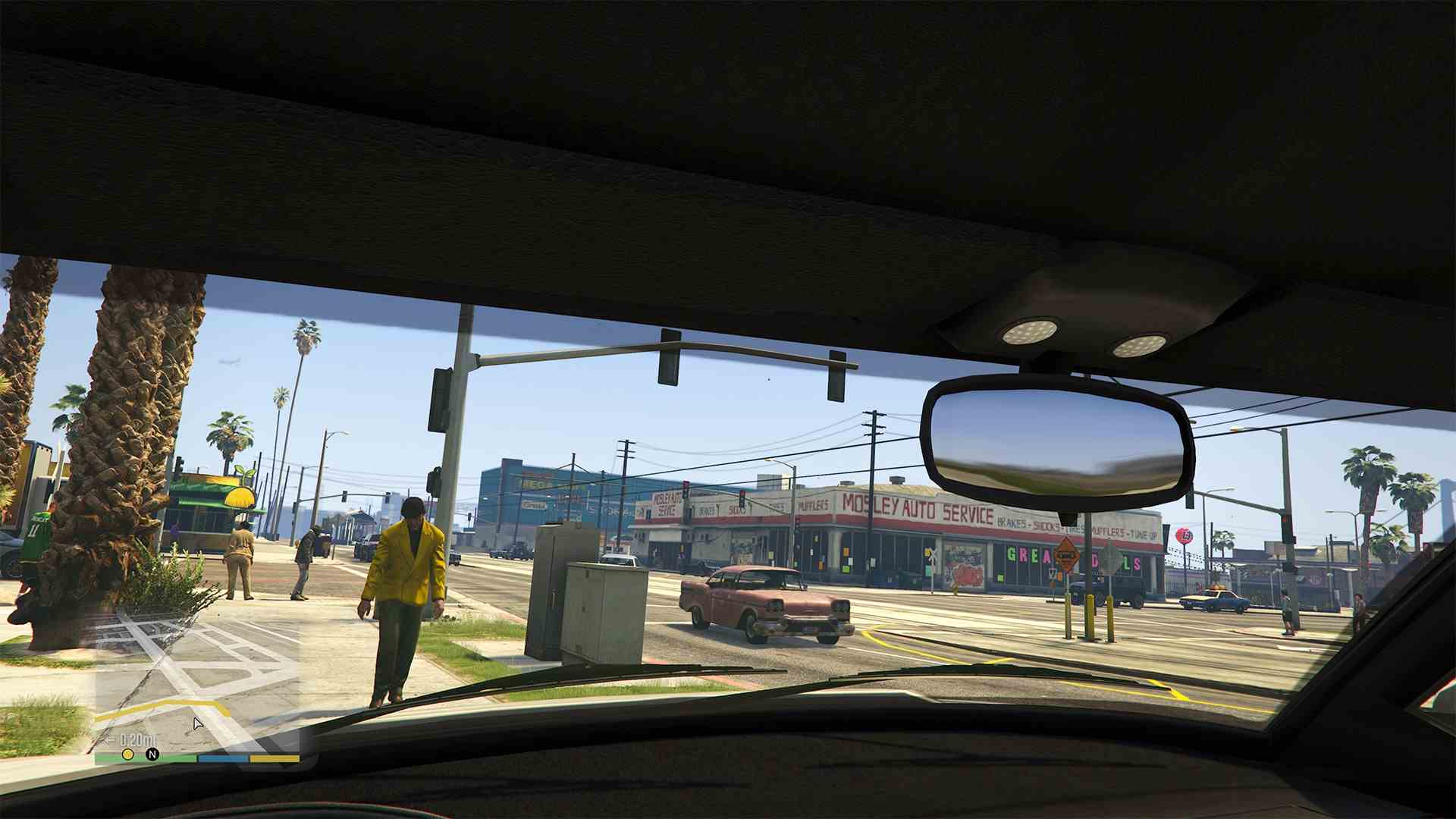 Grand Theft Auto V GTA5 spiegelt Spiegelreflexion technisches Gameplay Spieldesign Herausforderung Raytracing