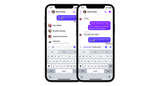 Messenger fuegt neue Shortcuts hinzu darunter eine Slack aehnliche „@everyone Funktion –