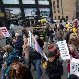 Museumplein heute ein Sicherheitsrisikogebiet Protest ist friedlich