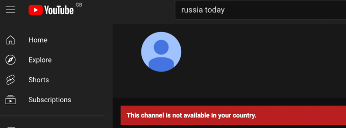 YouTube geoblockt Russia Today Sputnik Kanaele in Europa – Tech