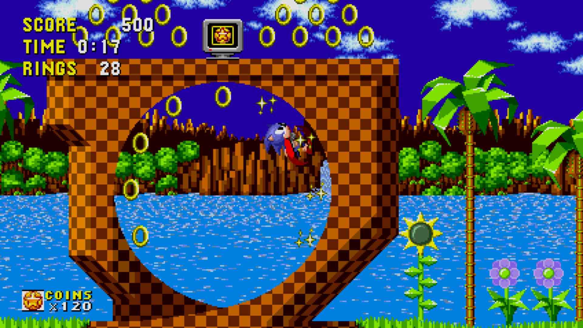 Sonic the Hedgehog 1 Loop-the-Loops-Loop-Physik-Spielwechsler Sega Genesis Sonic Team