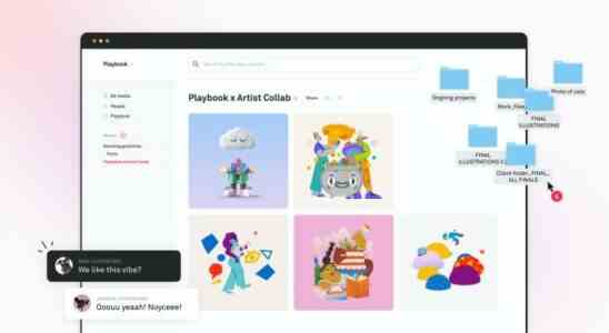 Playbook wo „Pinterest meets Dropbox fuer Designer laeuft schliesst mit