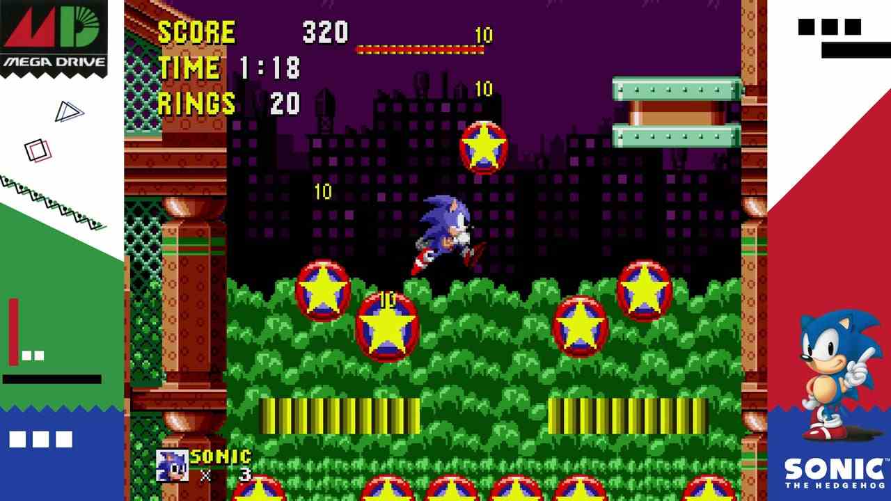 Sega Ages Sonic the Hedgehog 1 Loop-the-Loops Loop-Physik-Spielwechsler Sega Genesis Sonic Team