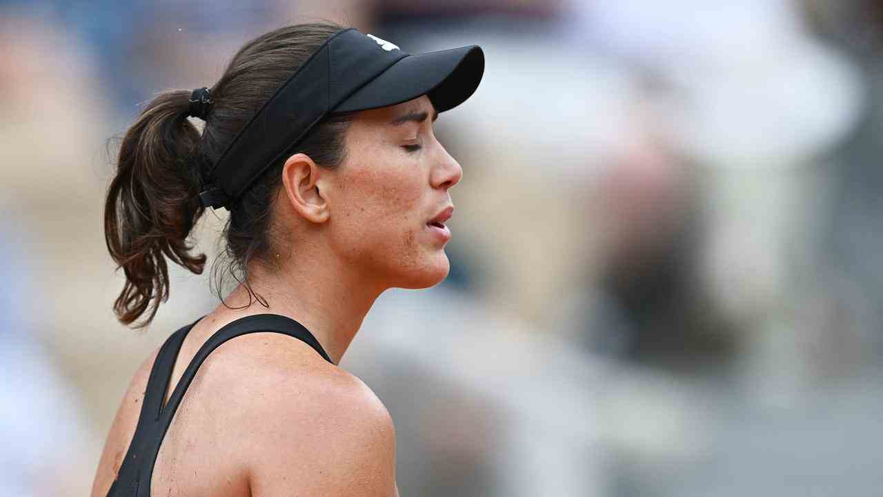 Frust bei Garbiñe Muguruza.