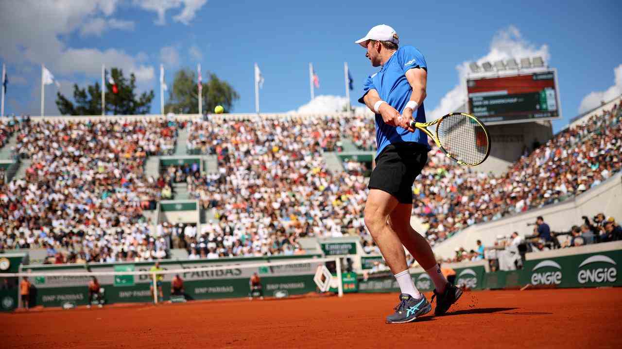 Botic van de Zandschulp durfte auf Court Suzanne-Lenglen spielen.