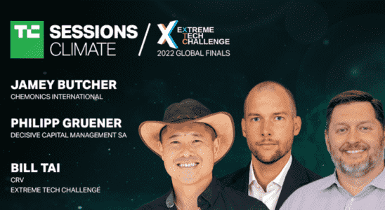 Chemonics Decisive Capital und Extreme Tech Challenge werden bei TC