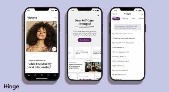 Die neueste Funktion von Hinge soll Benutzern dabei helfen Gespraeche