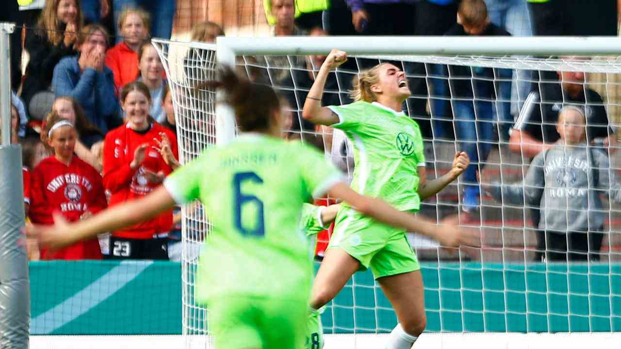 Jill Roord erzielte das dritte Tor für Wolfsburg.