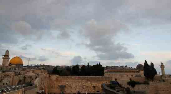 Jerusalem vor dem umstrittenen Marsch der israelischen Flagge nervoes