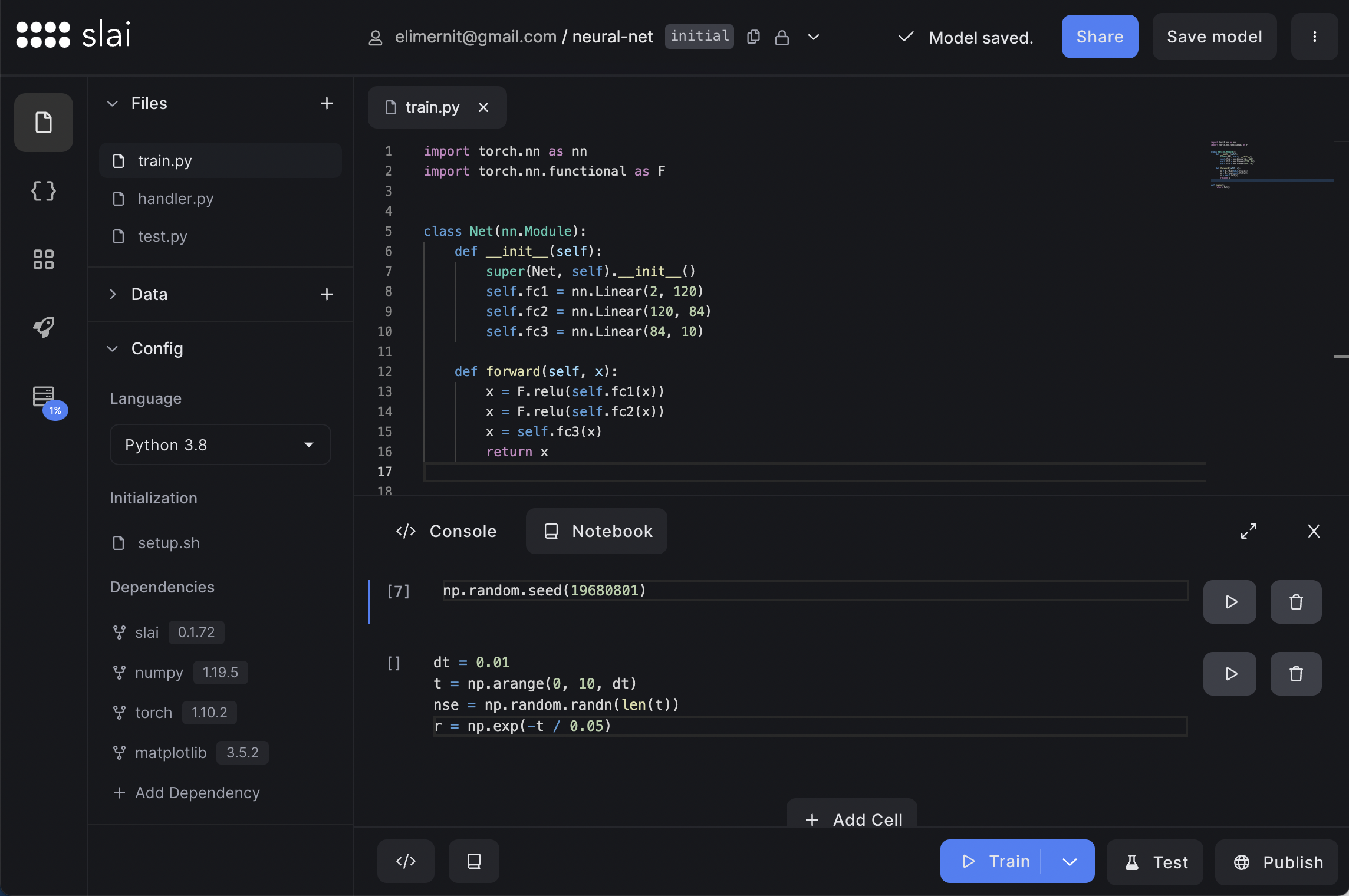 Slai trifft intelligente Entscheidungen rund um Machine Learning Setups fuer Entwickler –