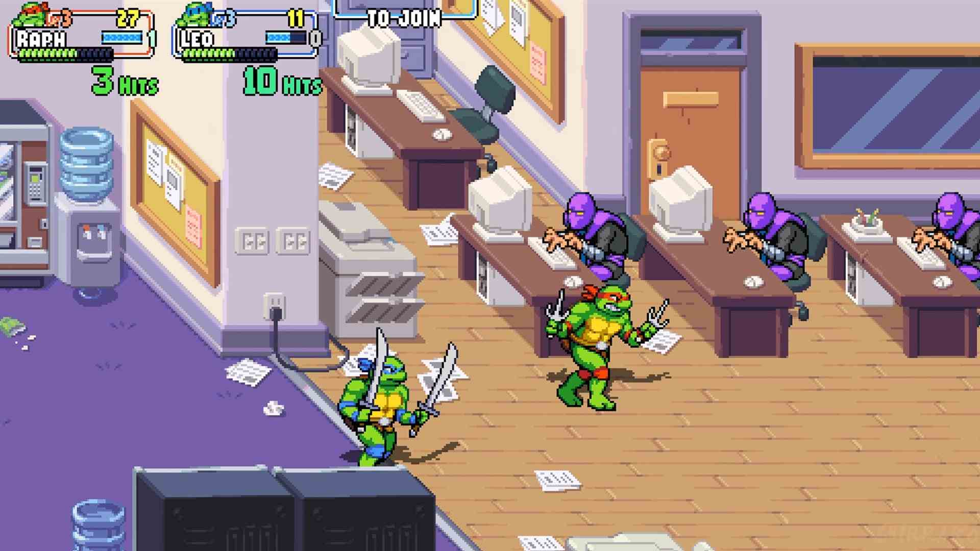 TMNT Teenage Mutant Ninja Turtles: Shredders Revenge Foot Clan Soldiers haben Persönlichkeit, zusätzliche Aktionen und Interesse an den kleinen Details und Animationen jetzt von Tribute Games / Dotemu Shredder's Revenge