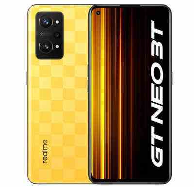 Das Realme GT Neo 3T Smartphone das auf der indischen Website