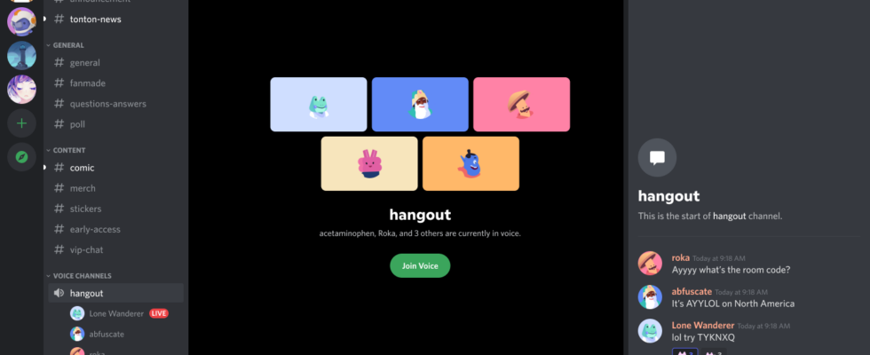 Discord gibt Sprachkanaelen ihre eigenen textbasierten Chatrooms – Tech