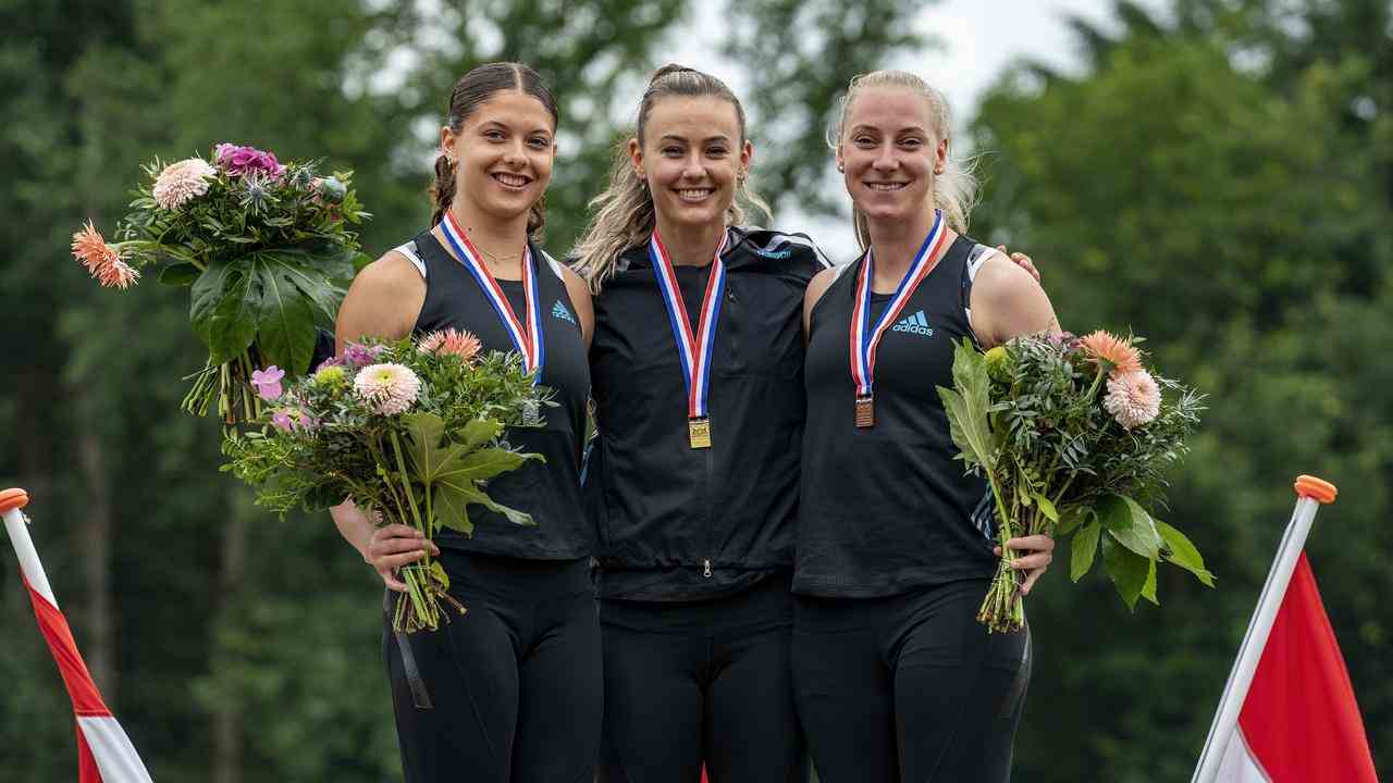 Nadine Visser erfüllte ihre Lieblingsrolle über die 100 Meter Hürden.