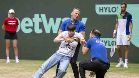 Medwedew verliert das Finale der Halle Open nach der Gerichtsinvasion