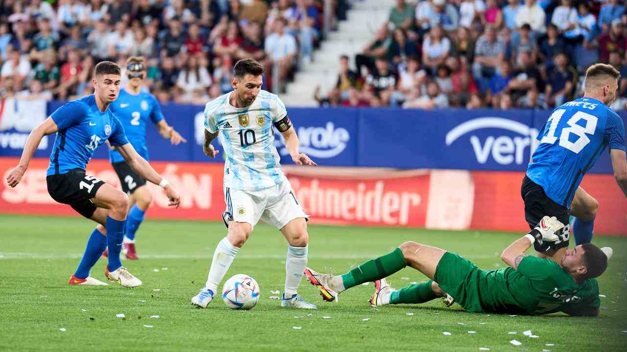 Lionel Messi war von Estland nicht zu stoppen.