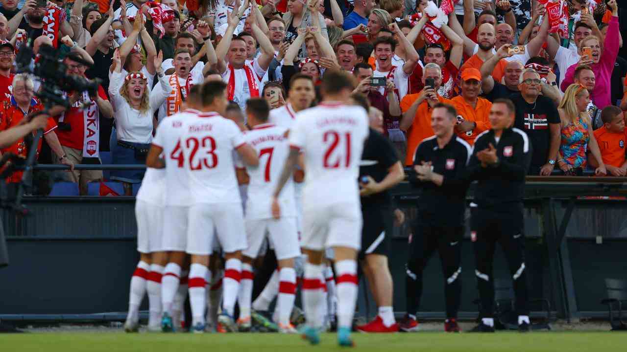 Polen jubelt nach dem 0:1 von Matthew Cash.