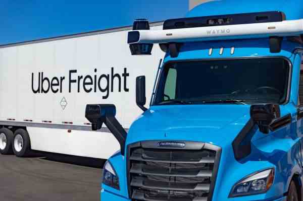 Waymo Via und Uber Freight gehen eine Partnerschaft fuer die