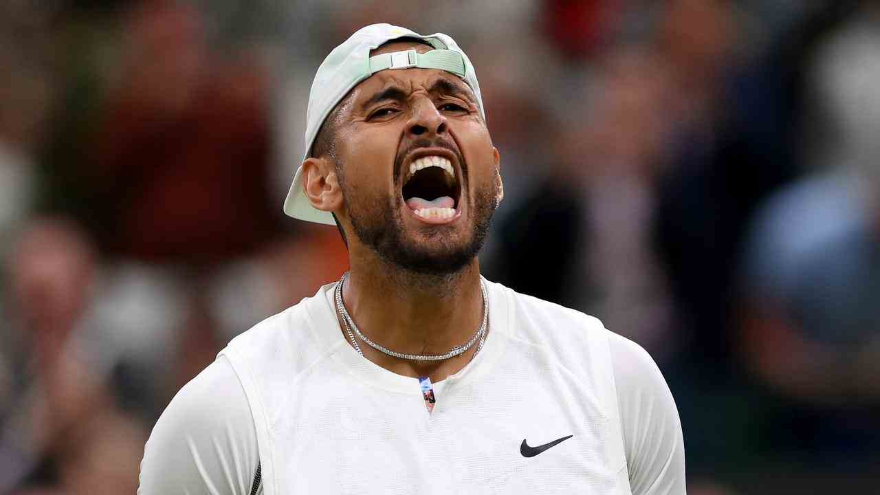 Nick Kyrgios steht in der vierten Runde von Wimbledon.