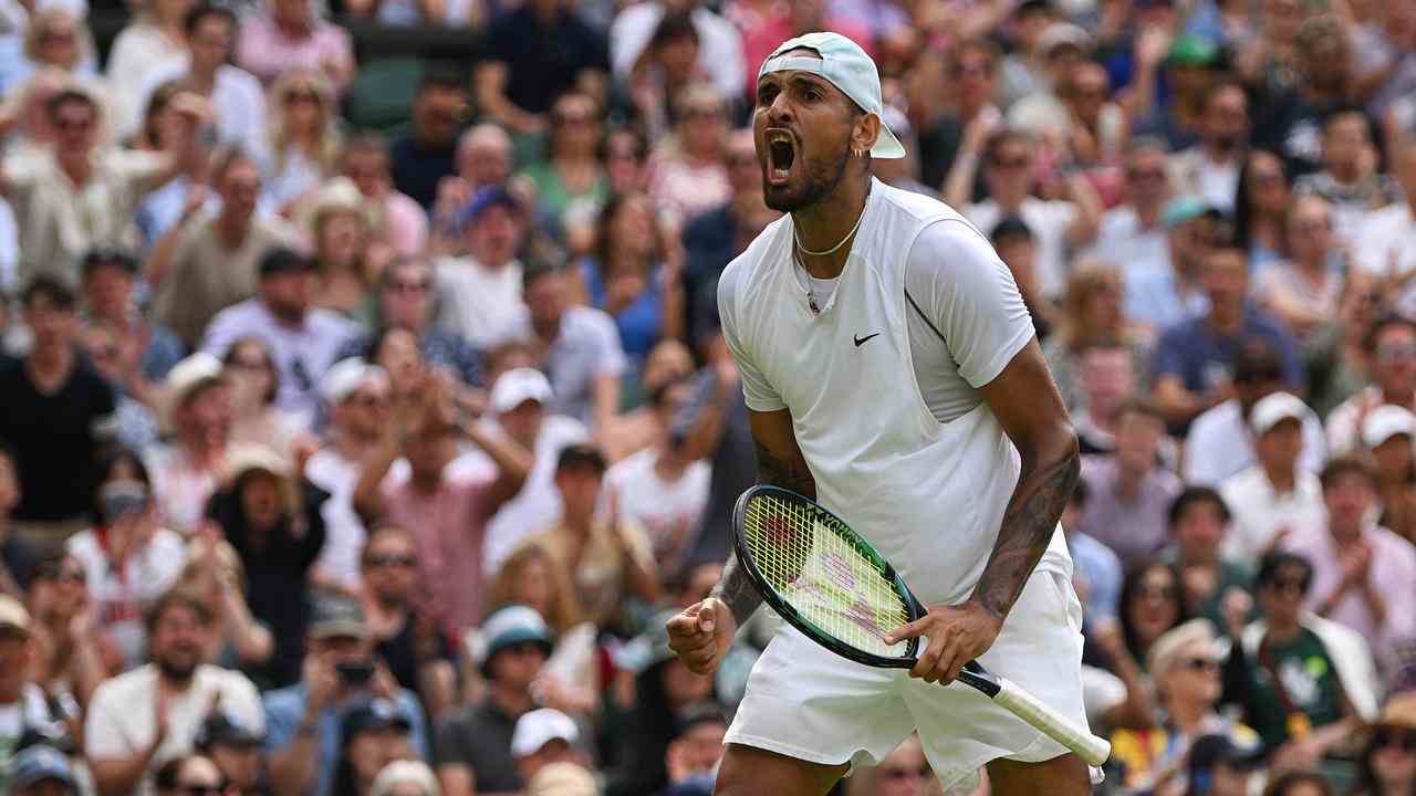 Nick Kyrgios ging nach einem Fünf-Setter gegen Brandon Nakashima in Führung.