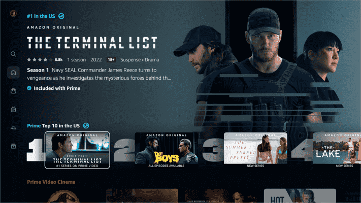 Amazon aktualisiert das Design von Prime Video mit symbolbasierter Navigation