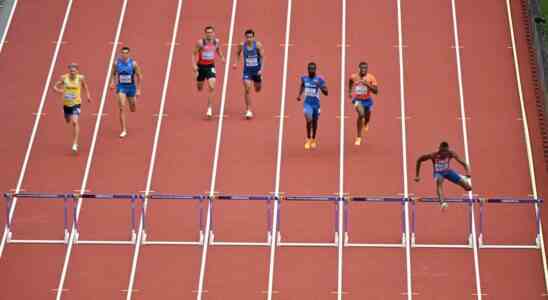 Angela und Smidt bis ins Halbfinale ueber 400 Meter Huerden