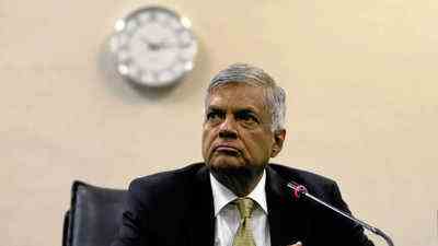 Der srilankische Praesident Wickremesinghe nimmt Gespraeche mit den Oppositionsparteien zur