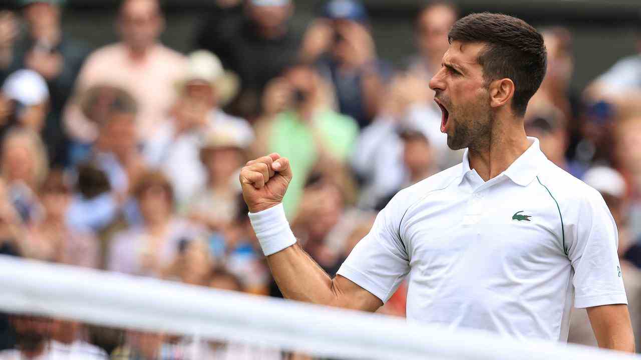 Erleichterung bei Novak Djokovic.