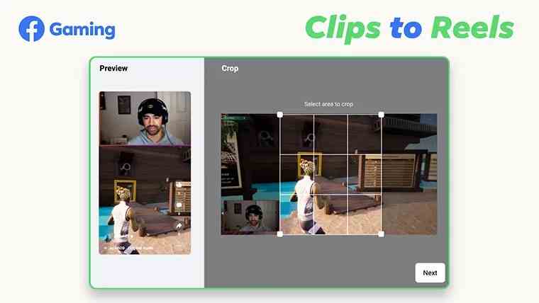 Facebook Gaming Clips-to-Reels-Funktion