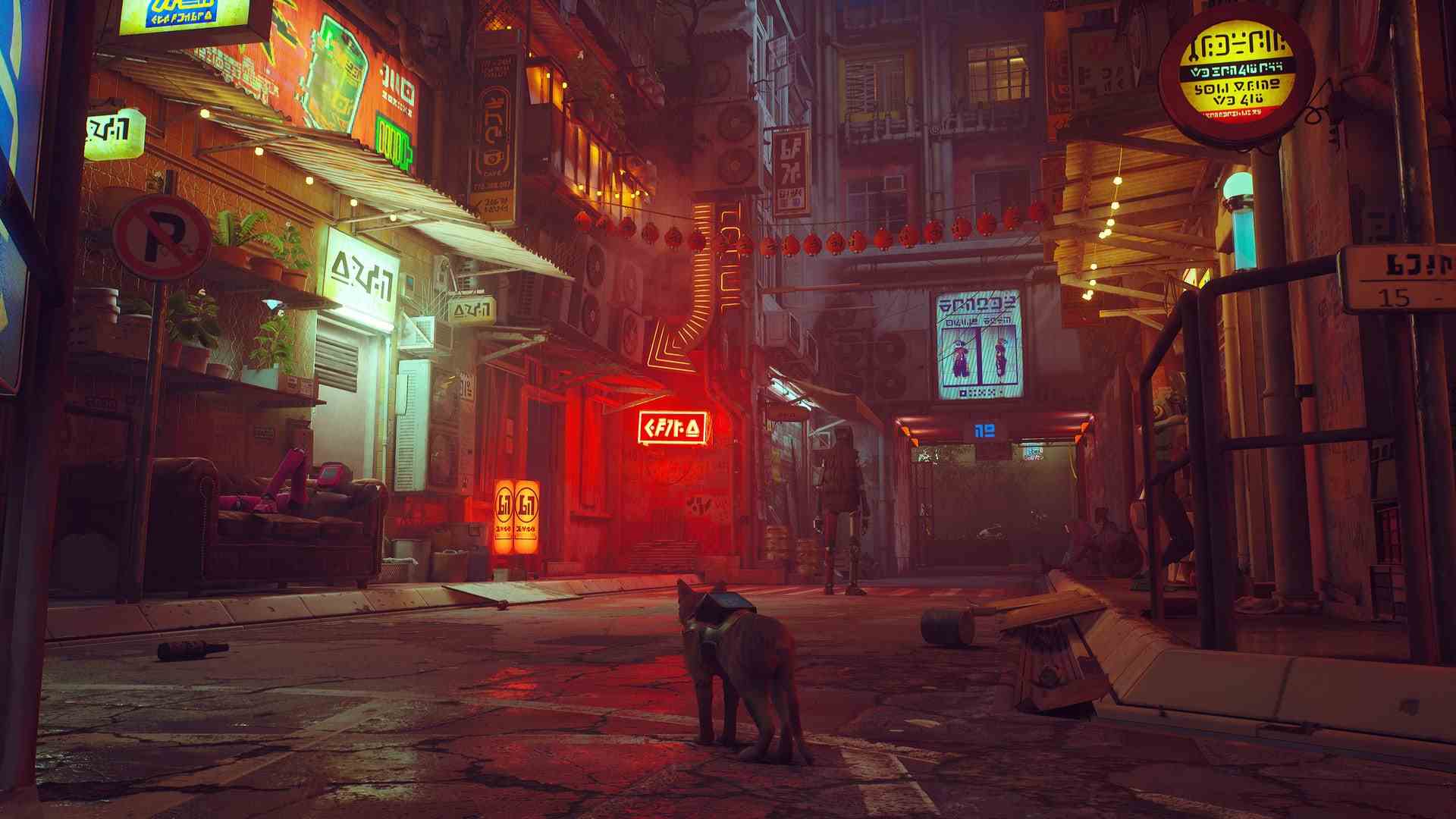 BlueTwelve PS4 PS5-Spiel Stray ist eine Katzenperspektive auf das Leben von Hunden, Hoffnung im dystopischen Cyberpunk oder das Leben von Hopepunk-Hunden