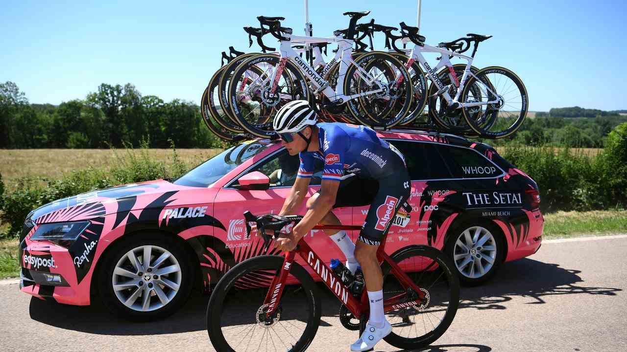 Mathieu van der Poel hatte auf der ersten Bergetappe deutlich weniger Probleme als am Donnerstag.