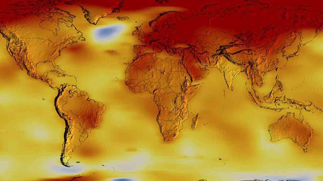 Die ganze Erde erwärmt sich, mit Ausnahme eines kleinen Teils des Atlantischen Ozeans.  Dies hat Folgen für die holländischen Sommer.