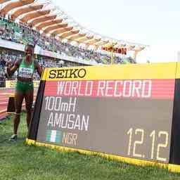 Visser fehlt im WM Finale ueber 100 Meter Huerden Amusan laeuft