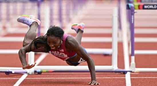 Visser im Halbfinale ueber 100 Meter Huerden bei der Weltmeisterschaft