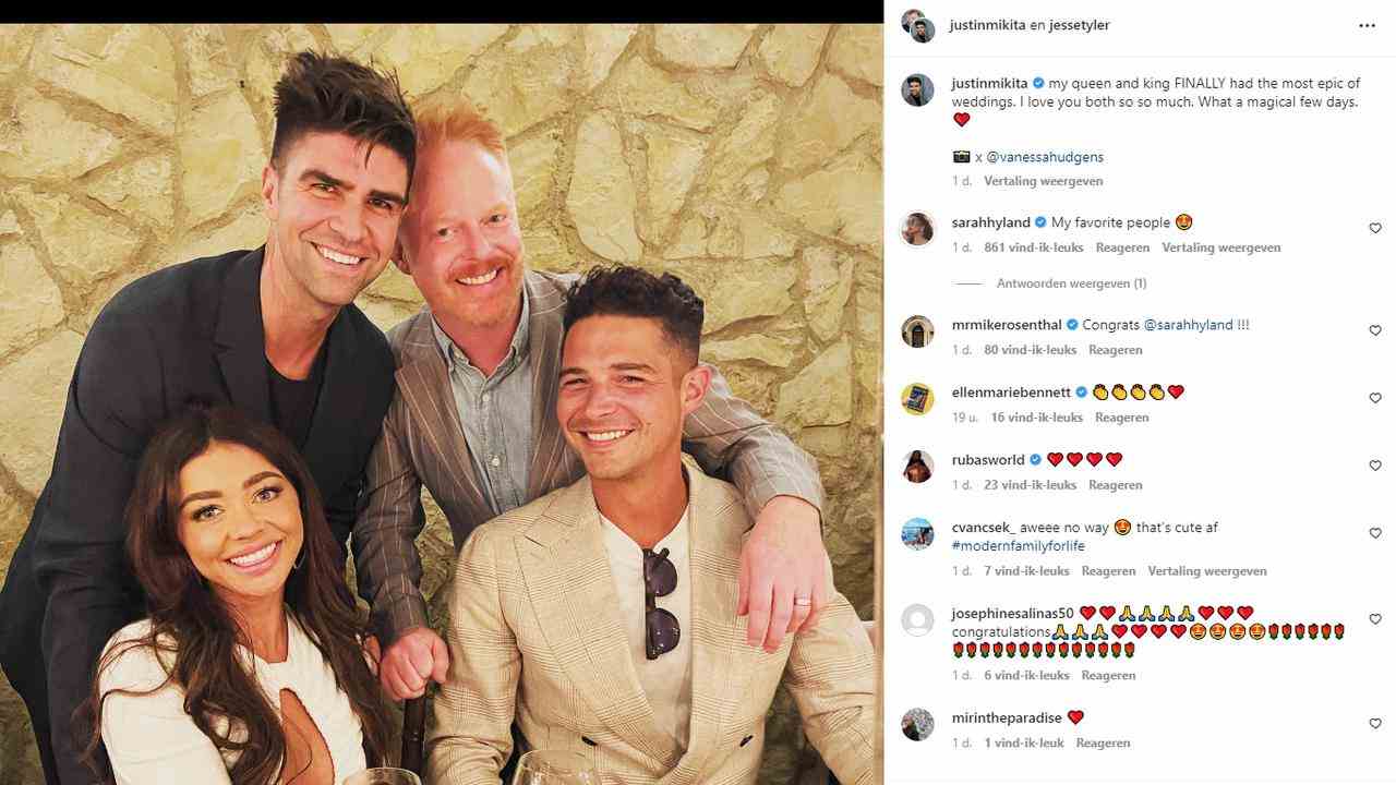 Zu Gast waren Jesse Tyler Ferguson und sein Partner Justin Mikita.  (Foto: Instagram Jesse Tyler Ferguson)