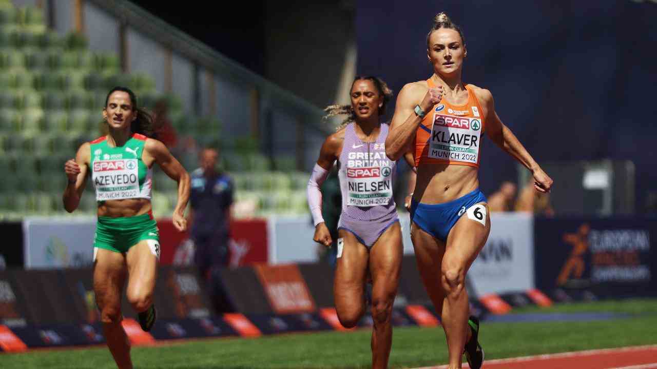 Lieke Klaver in Aktion während ihres Halbfinals über 400 Meter.