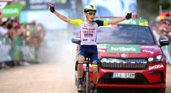 Evenepoel festigt Fuehrung bei Vuelta Fluechtling Meintjes siegt bei hartem