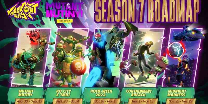 Knockout City Season 7 fuegt Teenage Mutant Ninja Turtles hinzu