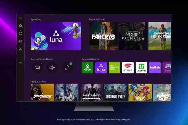 Samsung bringt Amazon Luna Spiele auf seine Smart TVs und Monitore –