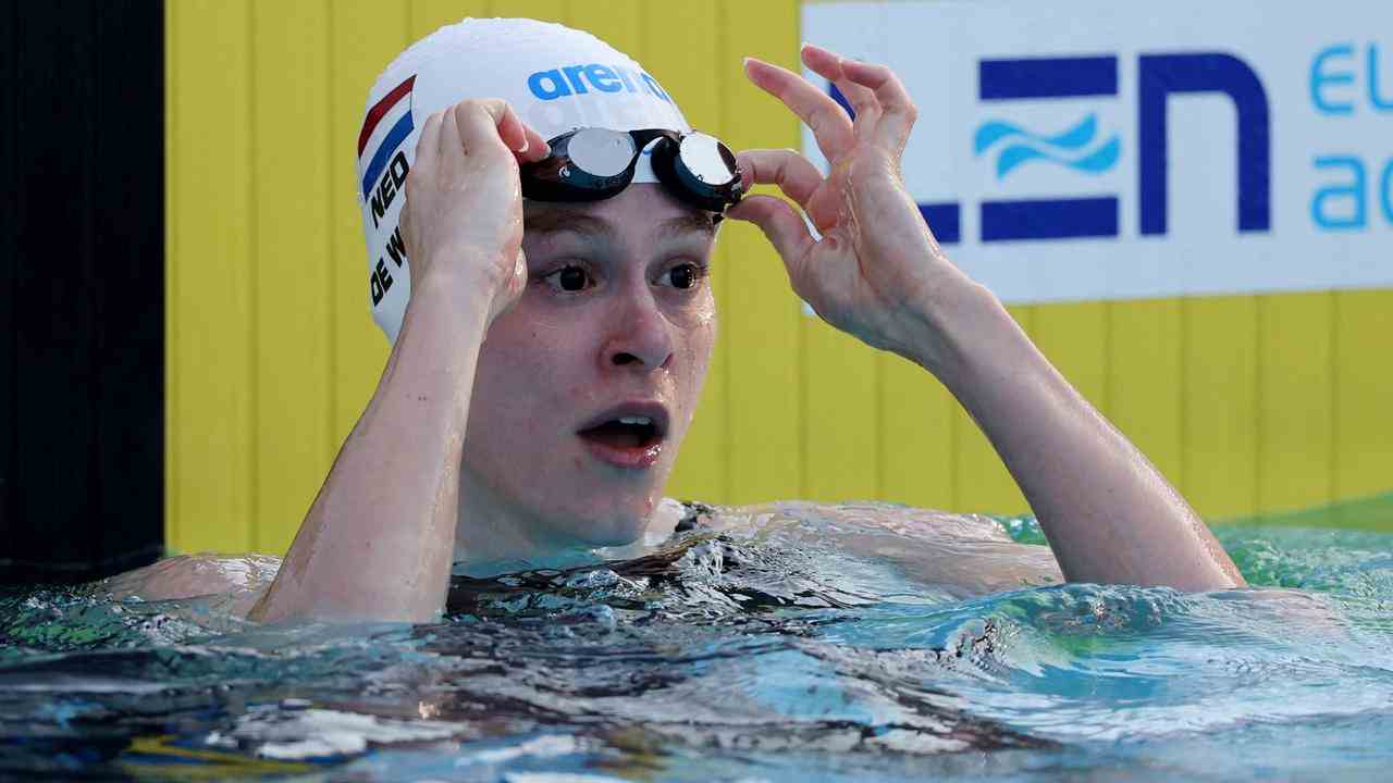 Maaike de Waard wurde Dritte im Halbfinale über 100 Meter Rücken.