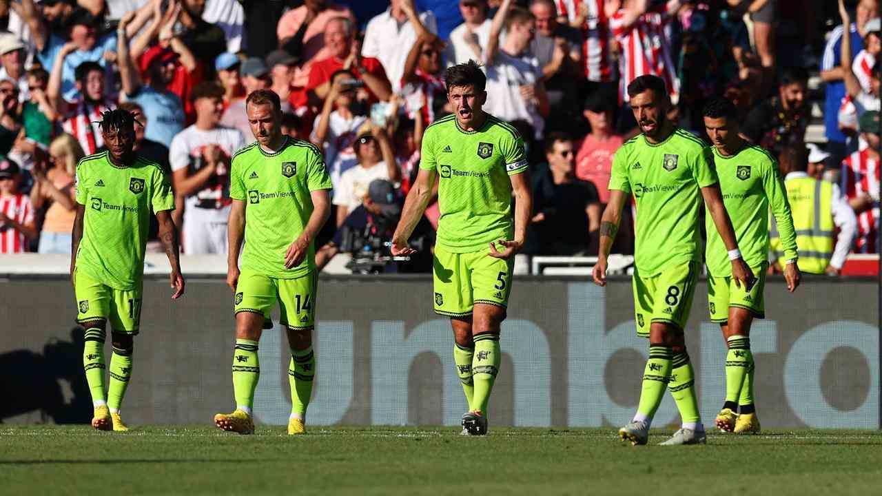 Manchester United wurde von Brentford geschlagen.