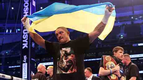 Usyk aus der Ukraine wird vor dem Rueckkampf um den