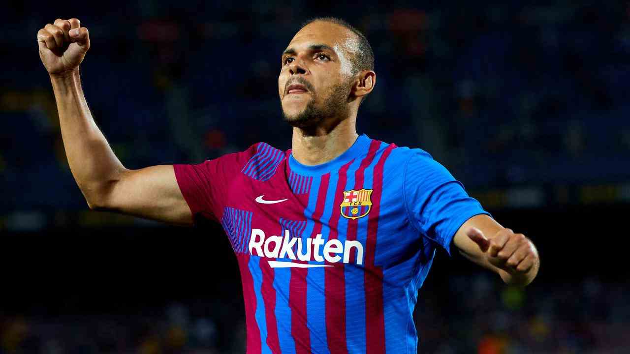 Martin Braithwaite erzielte in 58 Spielen für den FC Barcelona 10 Tore.