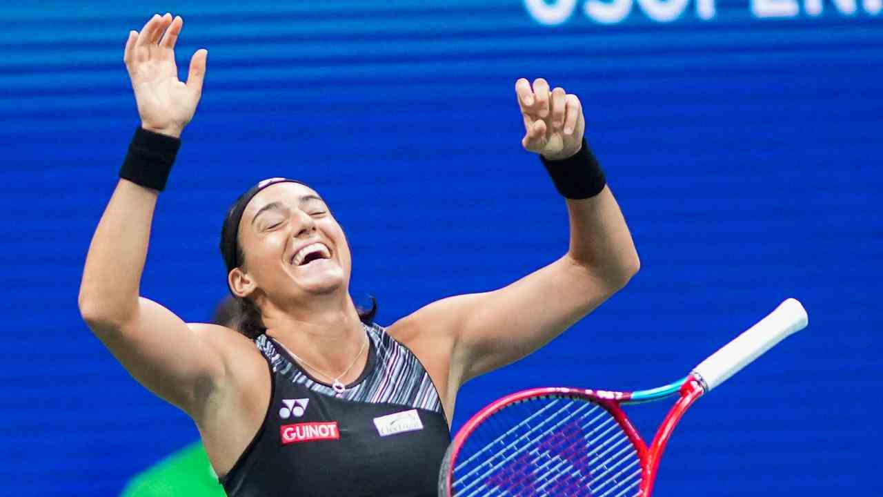 Caroline Garcia stieß in New York zu den letzten Vier.