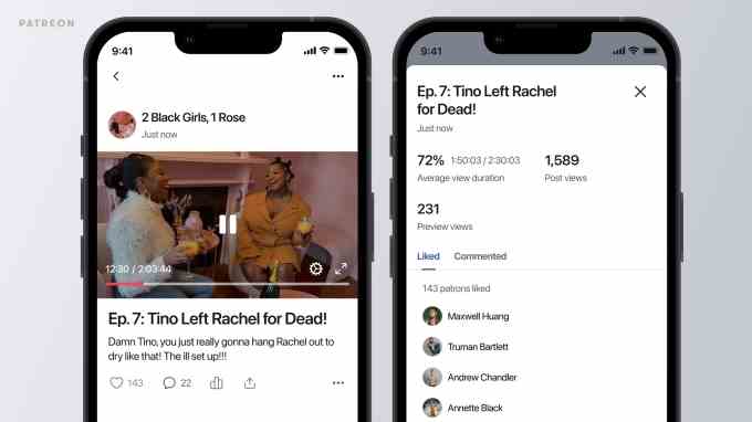 1667472719 660 Patreon fuegt eine lang erwartete native Videofunktion hinzu • TechCrunch