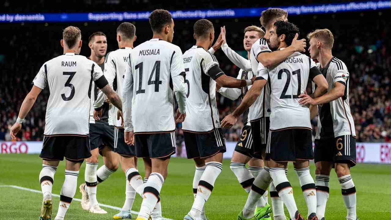 Deutschland hat im September gegen England 3:3 unentschieden gespielt.