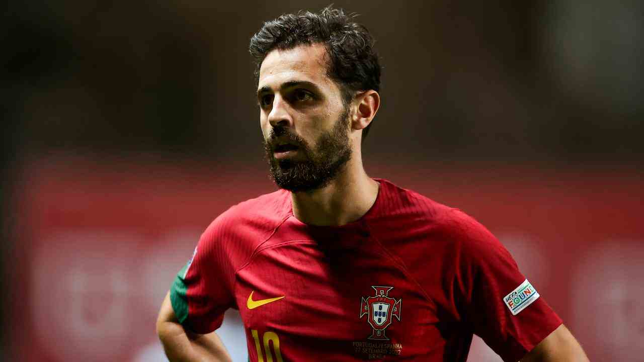 Bernardo Silva erreicht bei seinem Klub Manchester City meist ein höheres Niveau als bei Portugal.